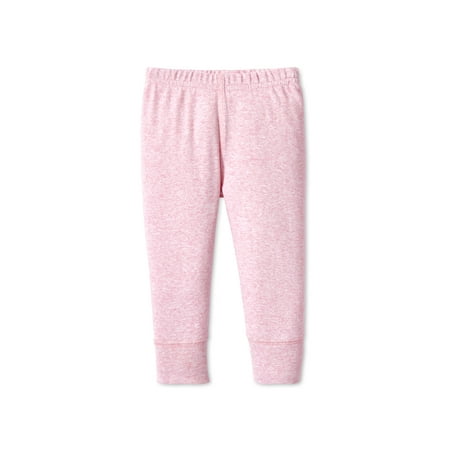 Lamaze Organic Baby Baby Girls Infant Pull on Jogger 4 Pack Pants